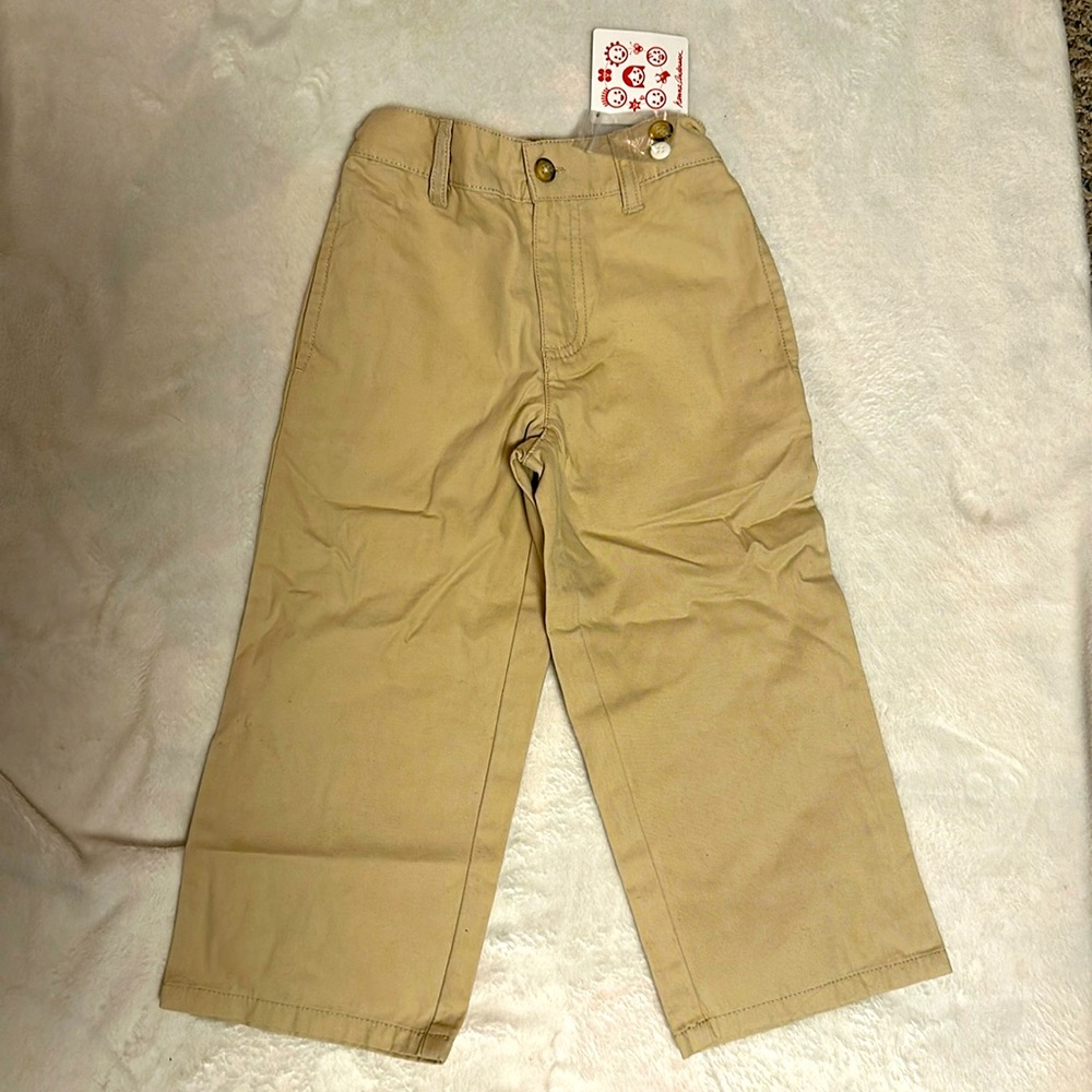 NWT HANNA ANDERSSON KHAKI CHINOS 100 4 4T NEW